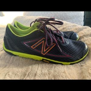 New Balance Minimus sneaker. Women’s size 10. Navy/green/pink/orange